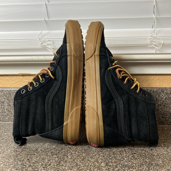 Vans Shoes Mens 6.5 Ultrarange Heiq Eco Dry Black Suede Sk8 Hi Gum Sole Womens 8 - Picture 6 of 11